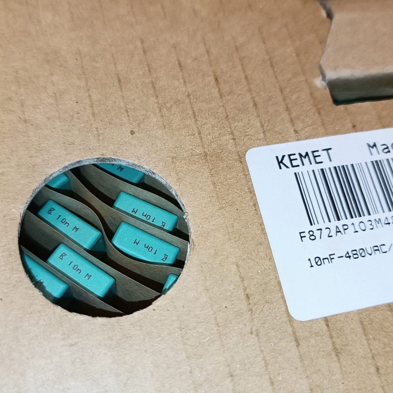 F872AP103M480L 10NF 480VAC 10mm 0.2 KEMET POLYESTER KONDANSATÖR