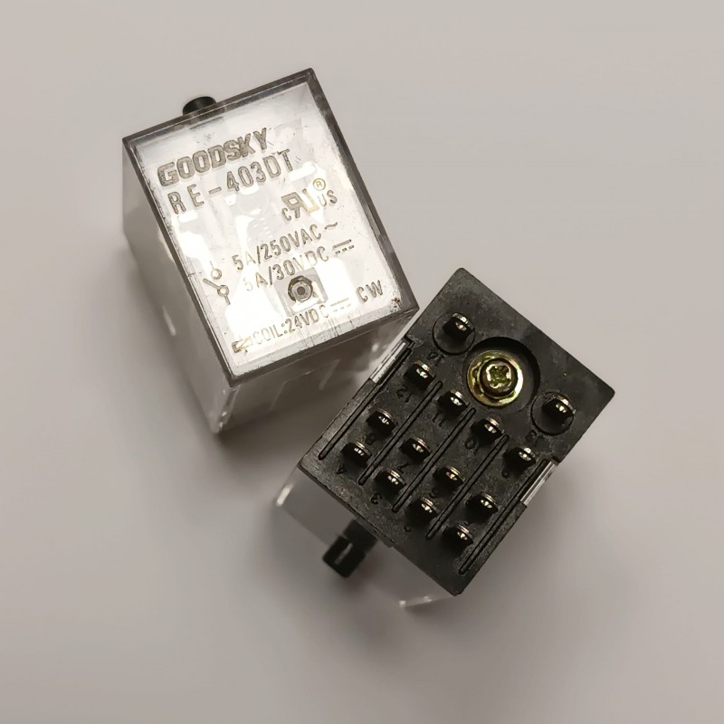 RE-403DT 24VDC 5A 4C 14PIN GOODSKY GÜÇ RÖLE